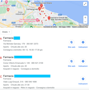 Local pack farmacie